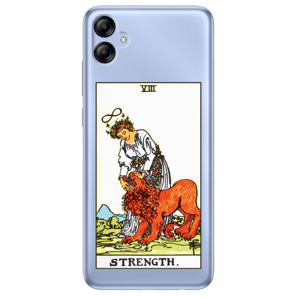 Чехол для Samsung Galaxy A04e прозрачный Таро Сила - фото 1 - Чехлы для телефонов