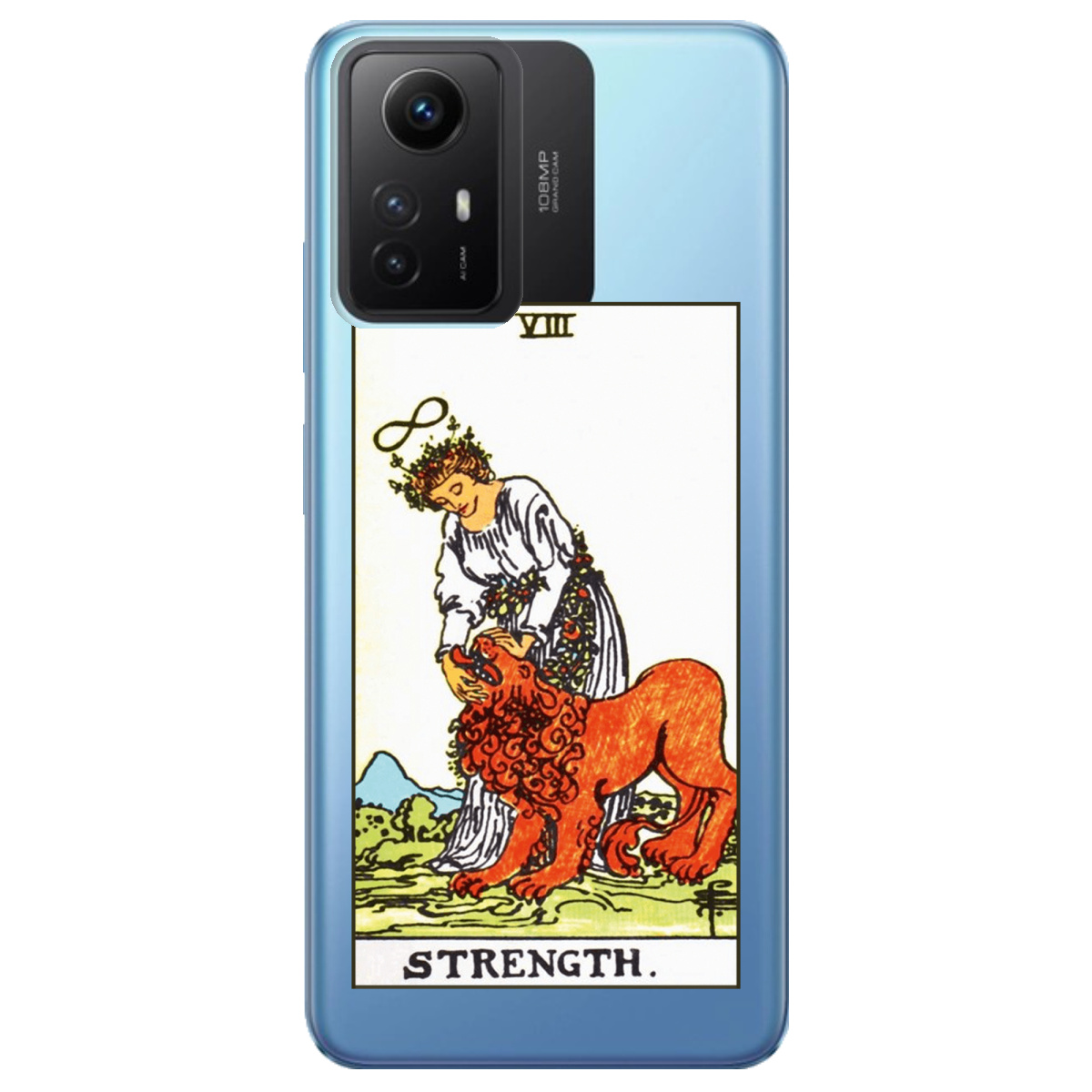 Чохол для Xiaomi Redmi Note 12s прозорий Таро Сила - фото 1 - Чохли для телефонів