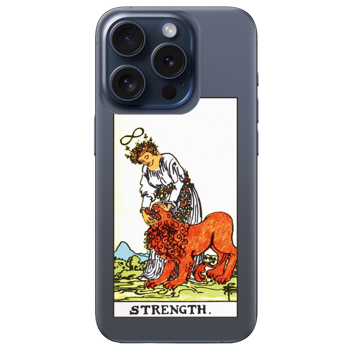 Чохол для Apple iPhone 15 Pro Max прозорий Таро Сила - фото 1 - Чохли для телефонів