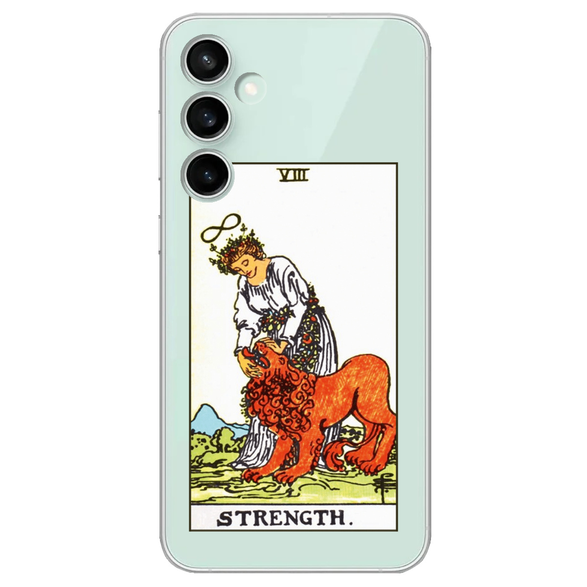 Чохол для Samsung Galaxy S23 FE прозорий Таро Сила - фото 1 - Чохли для телефонів