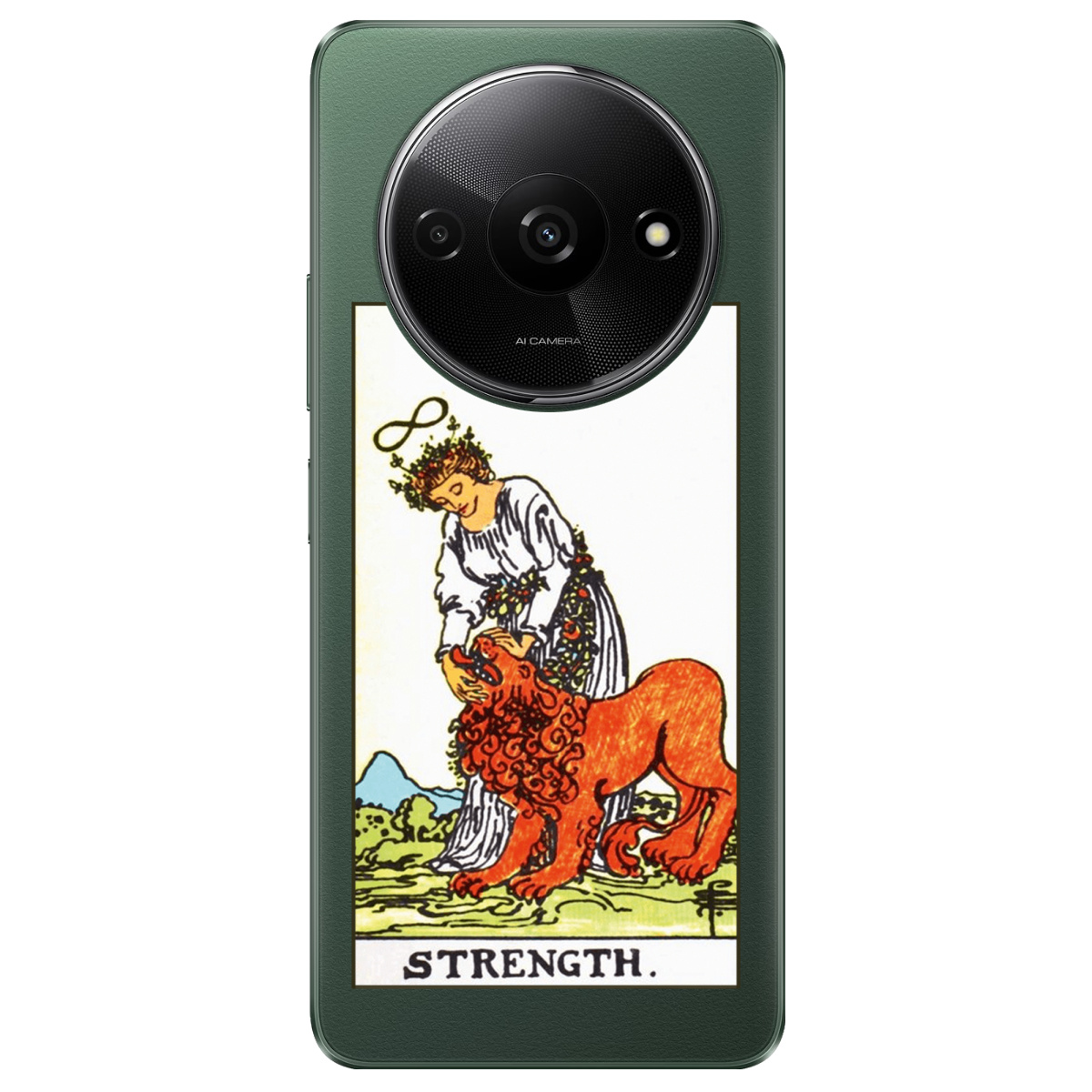 Чехол для Xiaomi Redmi A3 прозрачный Таро Сила - фото 1 - Чехлы для телефонов