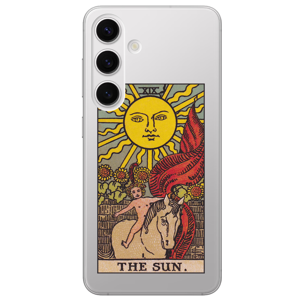 Чехол для Samsung Galaxy S25 Plus прозрачный The Sun - фото 1 - Чехлы для телефонов