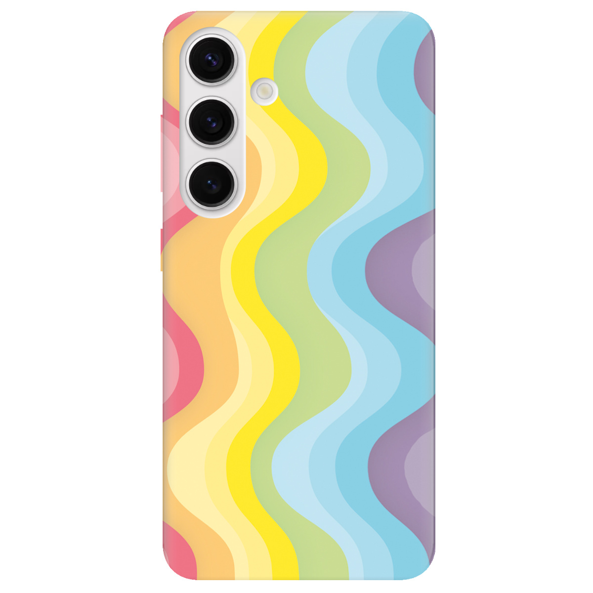 Чехол для Samsung Galaxy S24 Plus прозрачный Веселкові хвилі - фото 1 Чехол для Samsung Galaxy S24 Plus прозрачный Веселкові хвилі - фото 1 - Чехлы для телефонов