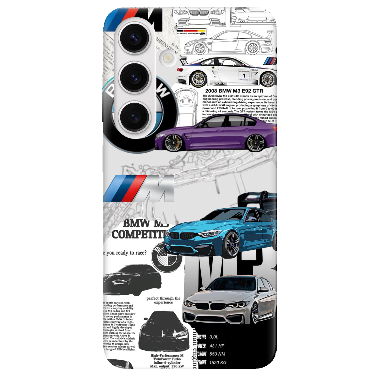 Чохол для Samsung Galaxy S25 Plus прозорий BMW - фото 1 - Чохли для телефонів