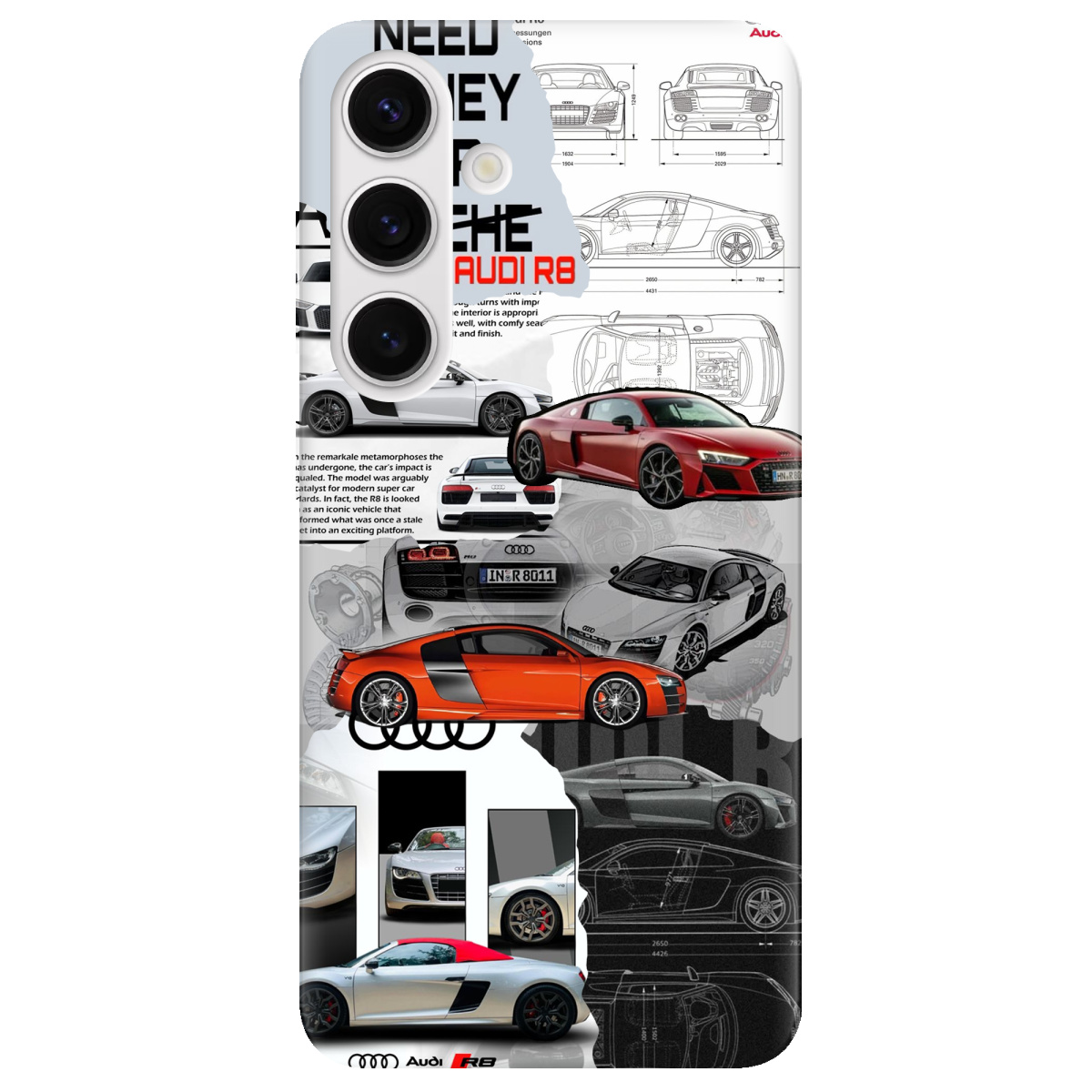 Чехол для Samsung Galaxy S25 Plus прозрачный Audi - фото 1 - Чехлы для телефонов