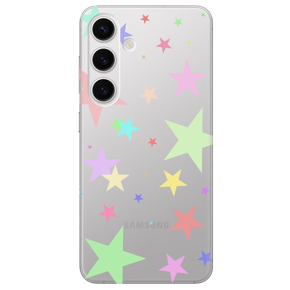 Чехол для Samsung Galaxy S25 Plus прозрачный Яскраві зірки - фото 1 - Чехлы для телефонов