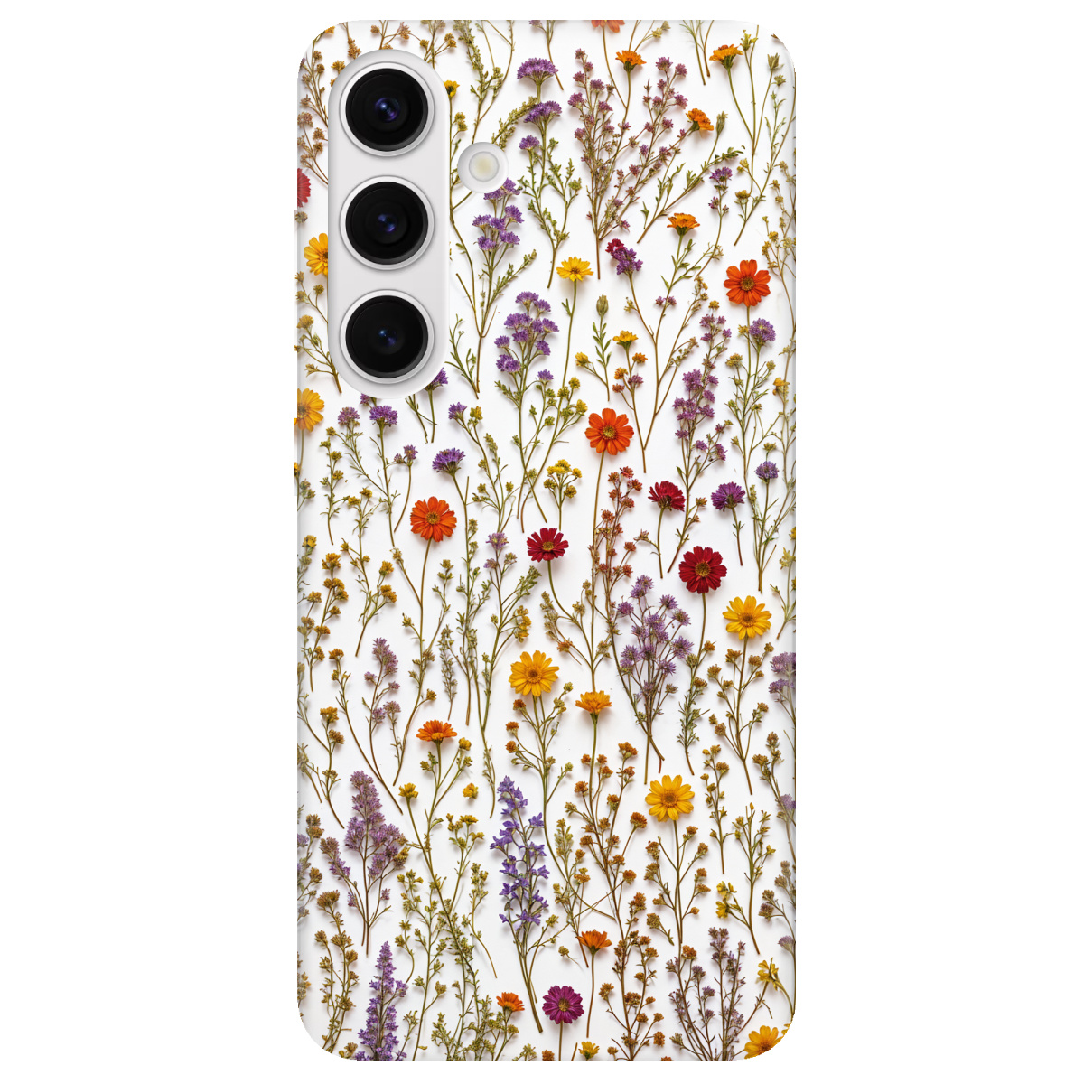 Чехол для Samsung Galaxy S25 Plus прозрачный Квіткова галявина - фото 1 - Чехлы для телефонов