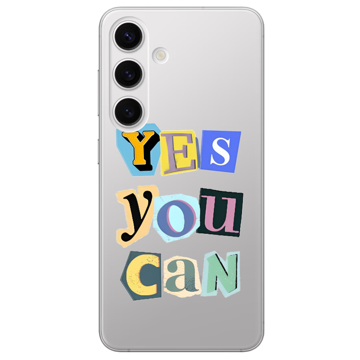 Чохол для Samsung Galaxy S25 Plus прозорий Yes you can - фото 1 - Чохли для телефонів