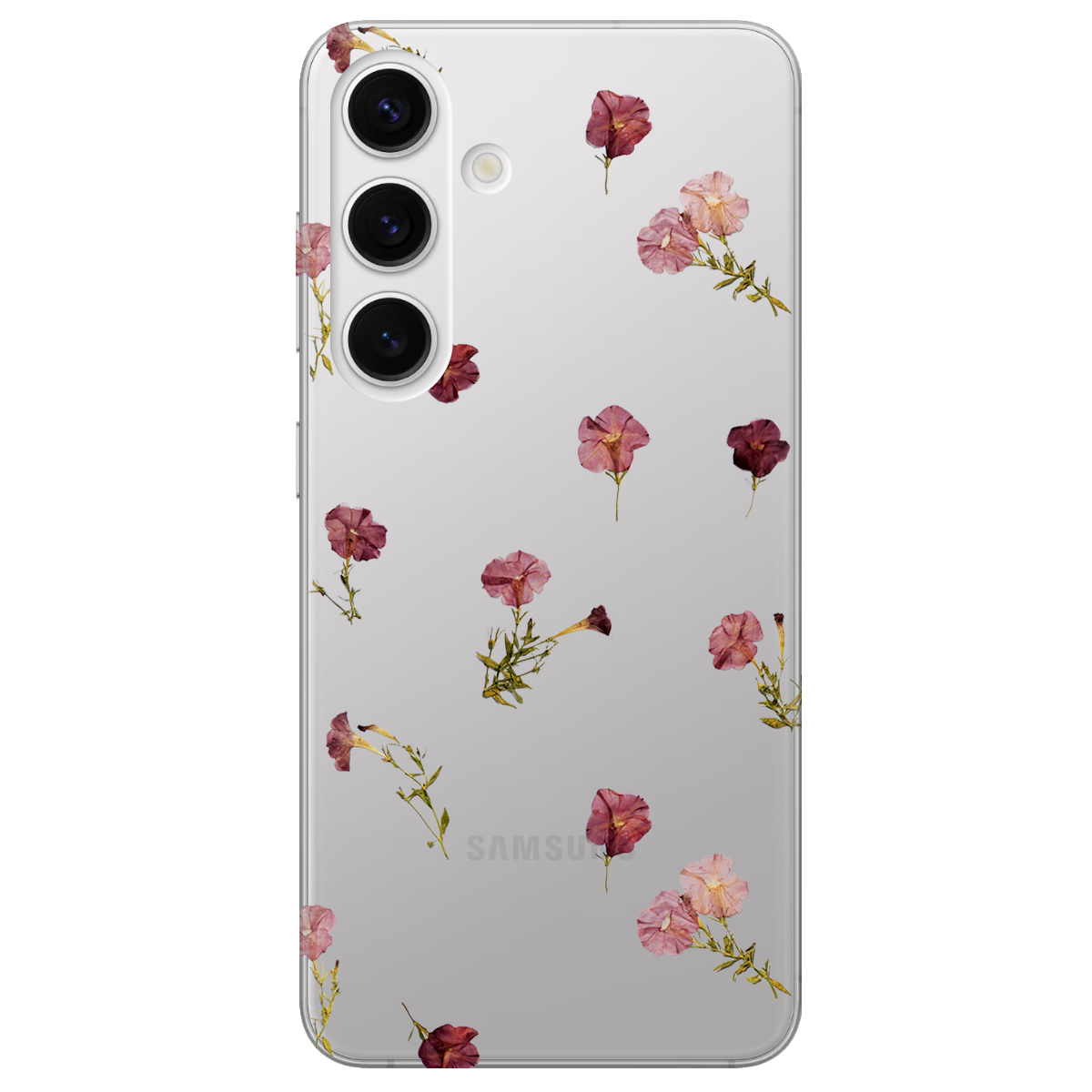 Чохол для Samsung Galaxy S24 Plus прозорий Розсип ніжності - фото 1 Чохол для Samsung Galaxy S24 Plus прозорий Розсип ніжності - фото 1 - Чохли для телефонів