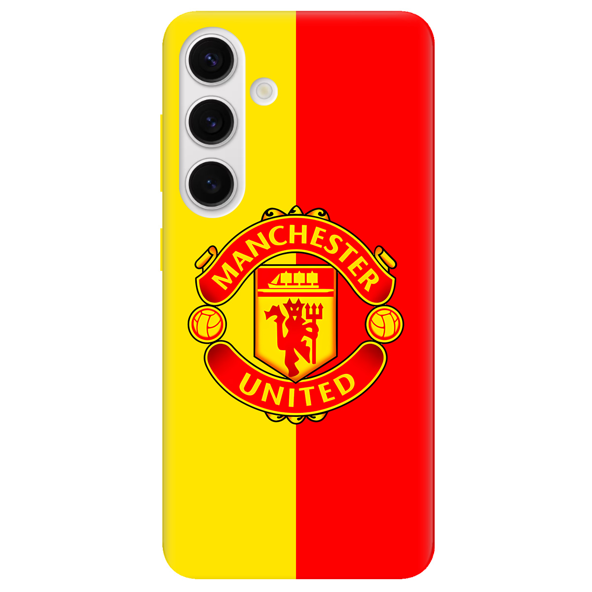 Чохол для Samsung Galaxy S25 Plus прозорий Manchester United - фото 1 - Чохли для телефонів