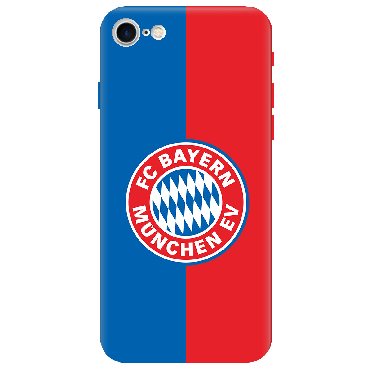 Чехол для Apple iPhone 8 прозрачный FC Bayern München Бавария Мюнхен - фото 1 - Чехлы для телефонов