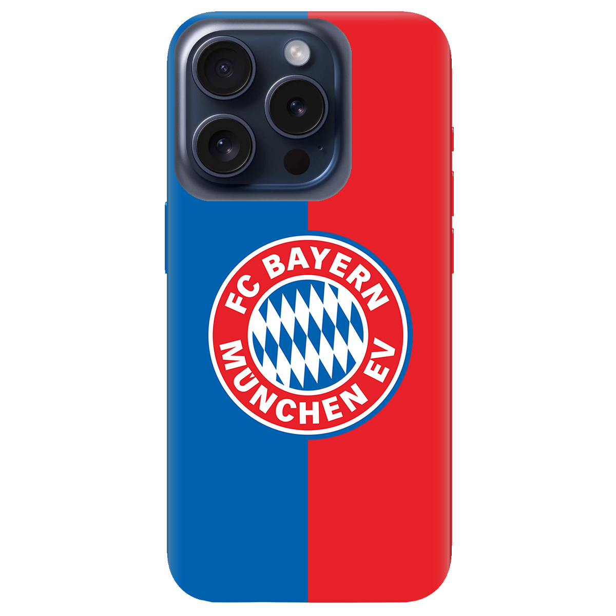 Чехол для Apple iPhone 15 Pro Max прозрачный FC Bayern München Бавария Мюнхен - фото 1 - Чехлы для телефонов