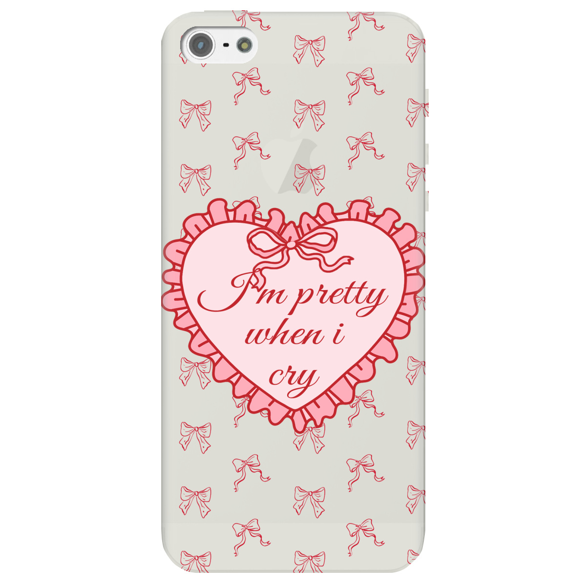 Чехол для Apple iPhone 5 / 5S полупрозрачный матовый soft touch I'm pretty - фото 1 Чехол для Apple iPhone 5 / 5S полупрозрачный матовый soft touch I'm pretty - фото 1 - Чехлы для телефонов