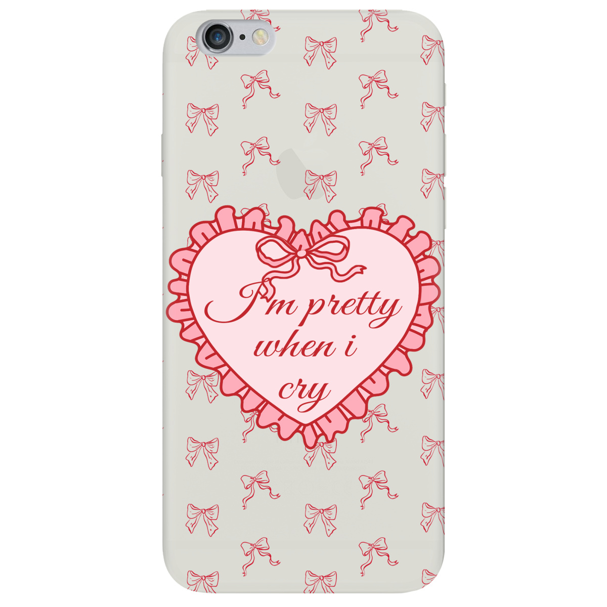 Чехол для Apple iPhone 6 Plus / 6S Plus полупрозрачный матовый soft touch I'm pretty - фото 1 Чехол для Apple iPhone 6 Plus / 6S Plus полупрозрачный матовый soft touch I'm pretty - фото 1 - Чехлы для телефонов