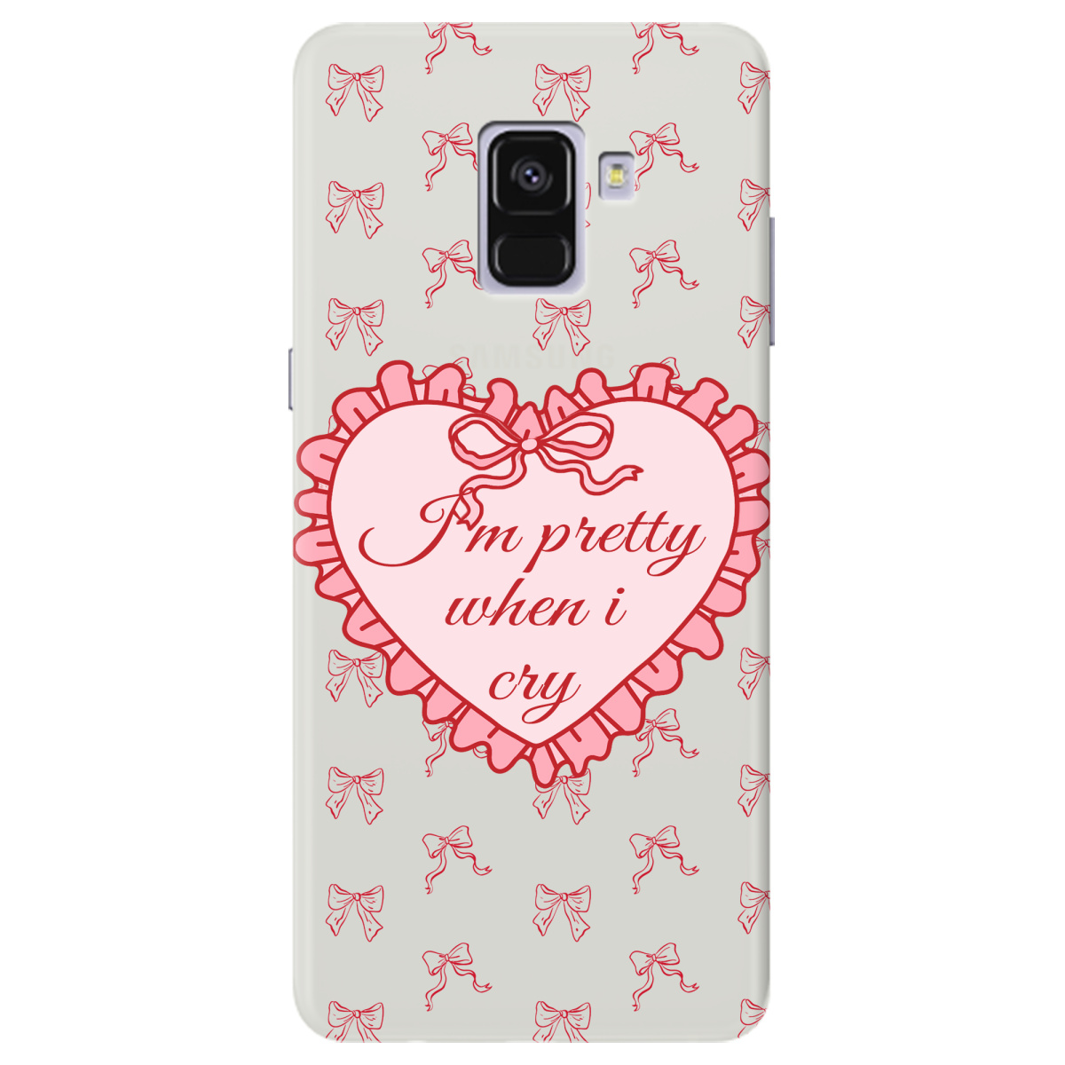 Чехол для Samsung Galaxy A8 Plus 2018 полупрозрачный матовый soft touch I'm pretty - фото 1 Чехол для Samsung Galaxy A8 Plus 2018 полупрозрачный матовый soft touch I'm pretty - фото 1 - Чехлы для телефонов