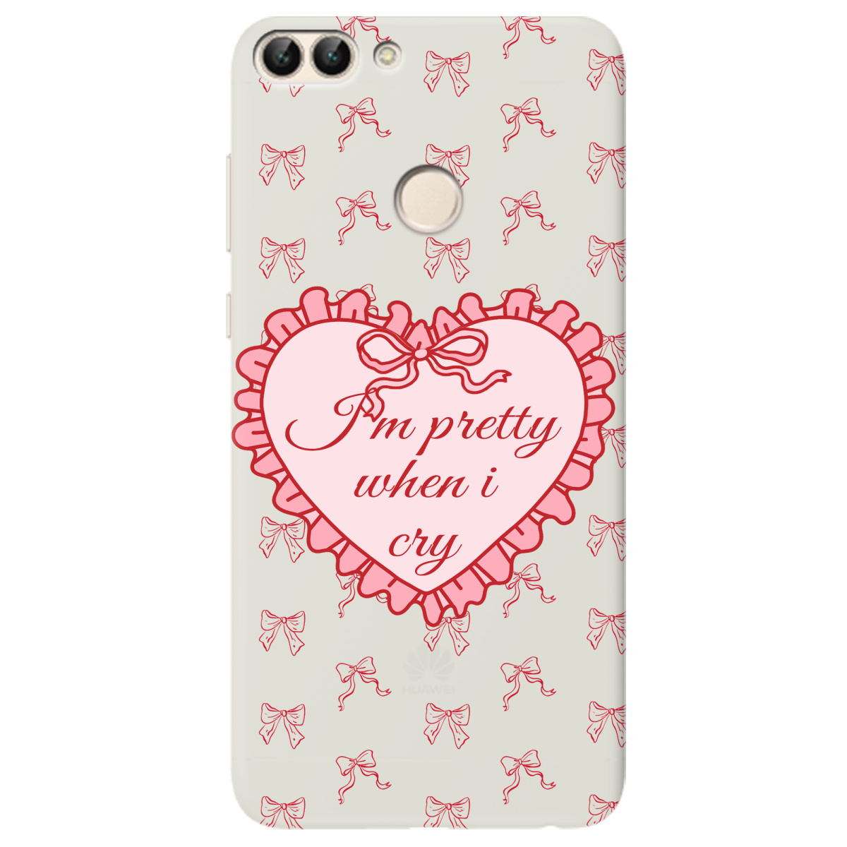 Чехол для Huawei P Smart полупрозрачный матовый soft touch I'm pretty - фото 1 - Чехлы для телефонов