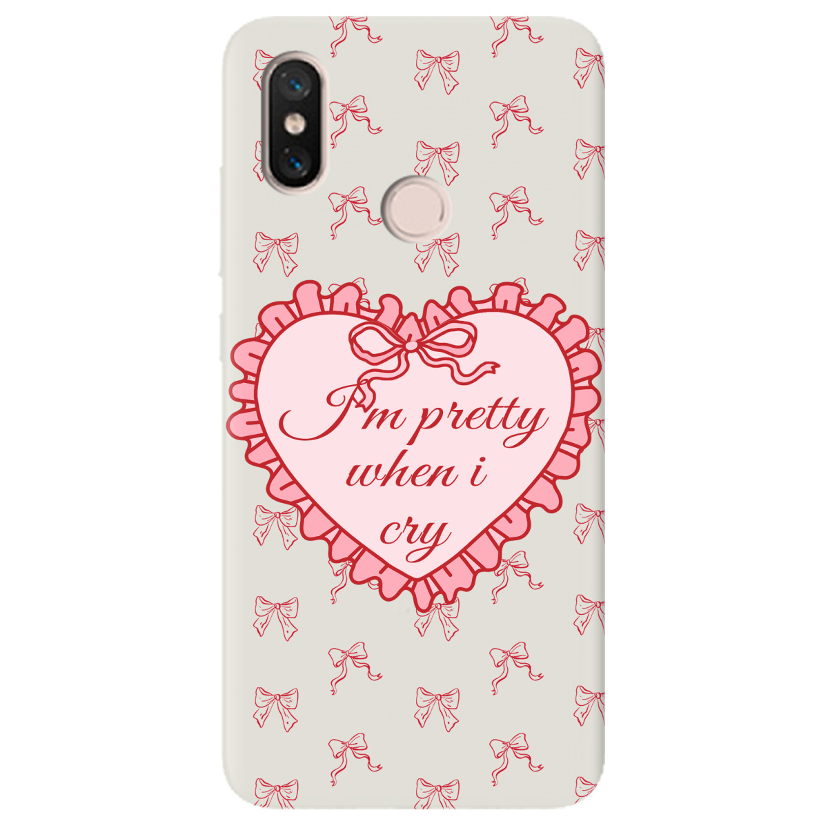 Чехол для Xiaomi Mi 8 полупрозрачный матовый soft touch I'm pretty - фото 1 - Чехлы для телефонов
