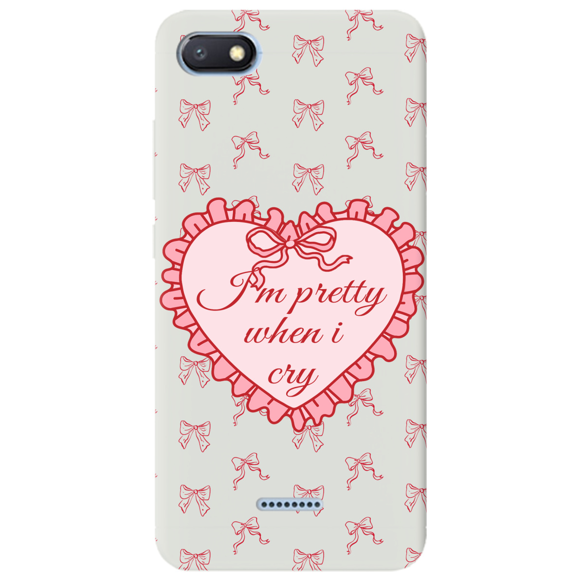 Чехол для Xiaomi Redmi 6A полупрозрачный матовый soft touch I'm pretty - фото 1 - Чехлы для телефонов
