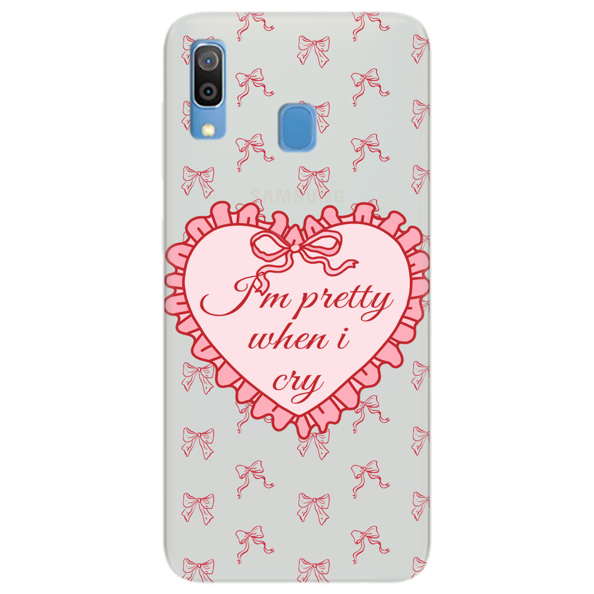 Чохол для Samsung Galaxy A30 напівпрозорий матовий soft touch I'm pretty - фото 1 - Чохли для телефонів