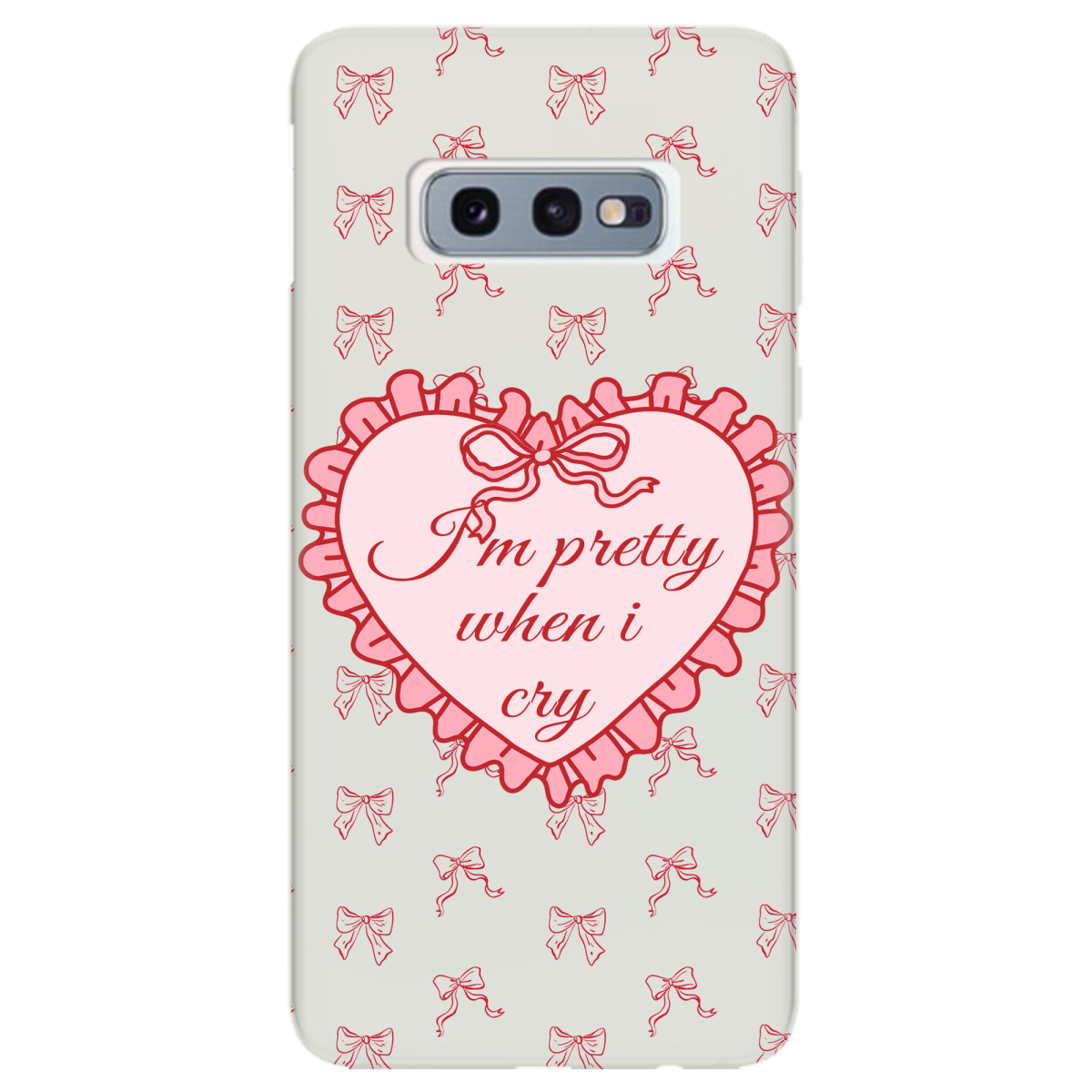 Чехол для Samsung Galaxy S10e полупрозрачный матовый soft touch I'm pretty - фото 1 - Чехлы для телефонов