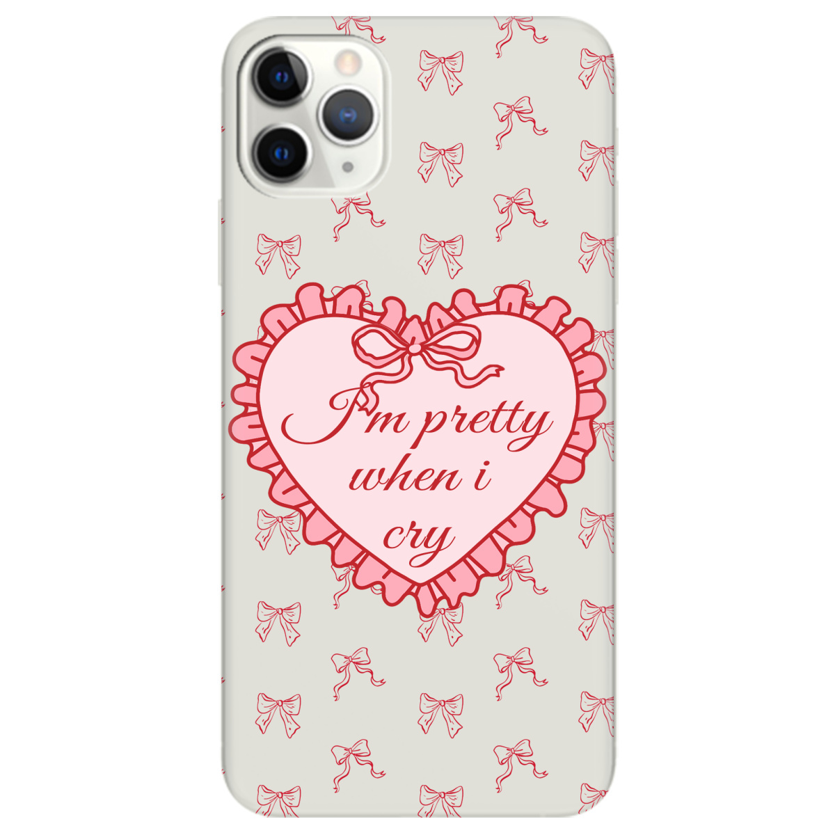 Чехол для Apple iPhone 11 Pro Max полупрозрачный матовый soft touch I'm pretty - фото 1 - Чехлы для телефонов