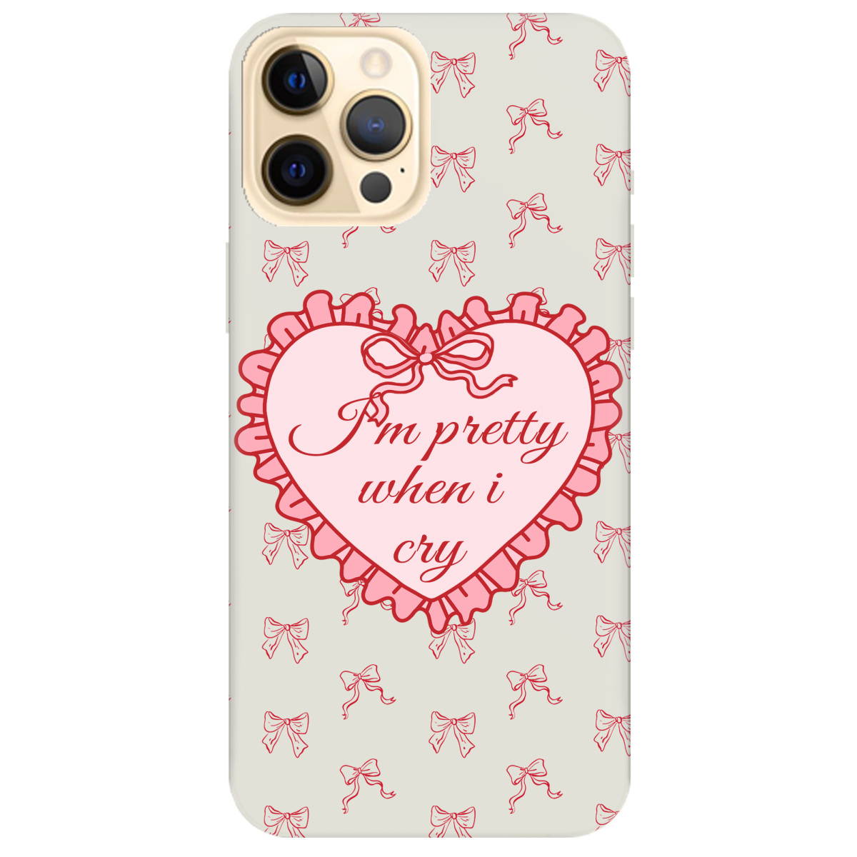 Чохол для Apple iPhone 12 Pro напівпрозорий матовий soft touch I'm pretty - фото 1 - Чохли для телефонів