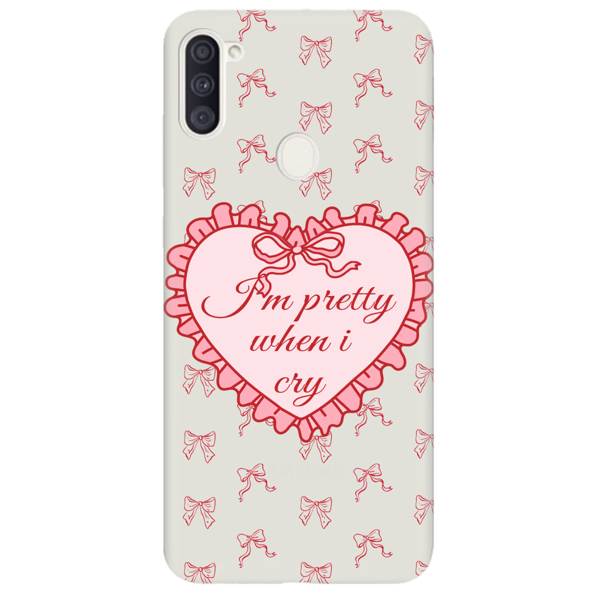 Чохол для Samsung Galaxy A11 напівпрозорий матовий soft touch I'm pretty - фото 1 Чохол для Samsung Galaxy A11 напівпрозорий матовий soft touch I'm pretty - фото 1 - Чохли для телефонів