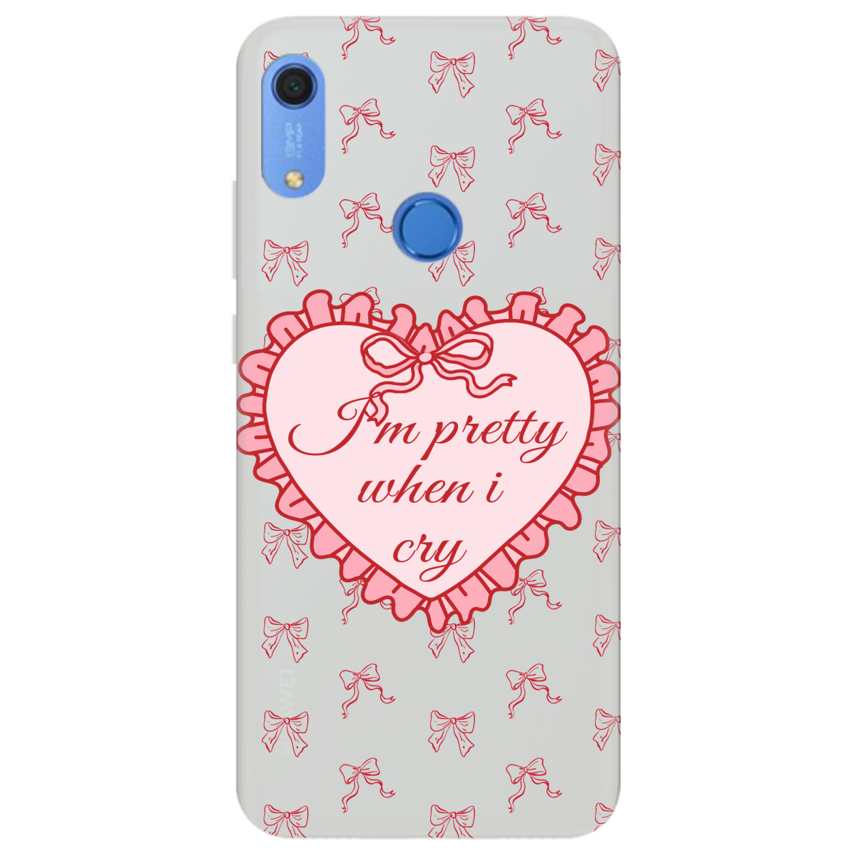 Чохол для Huawei Y6s напівпрозорий матовий soft touch I'm pretty - фото 1 - Чохли для телефонів