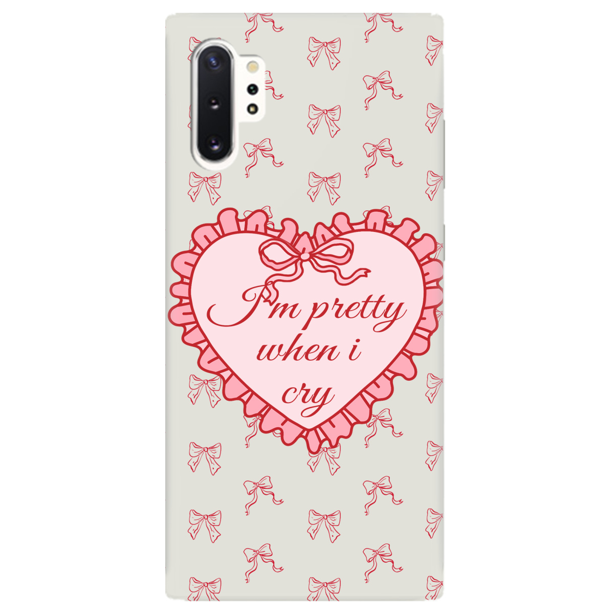 Чохол для Samsung Galaxy Note 10 Plus напівпрозорий матовий soft touch I'm pretty - фото 1 - Чохли для телефонів