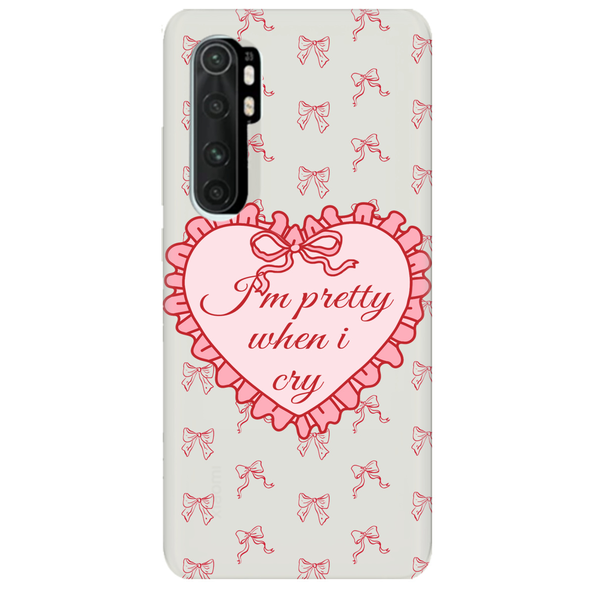 Чохол для Xiaomi Mi Note 10 Lite напівпрозорий матовий soft touch I'm pretty - фото 1 - Чохли для телефонів