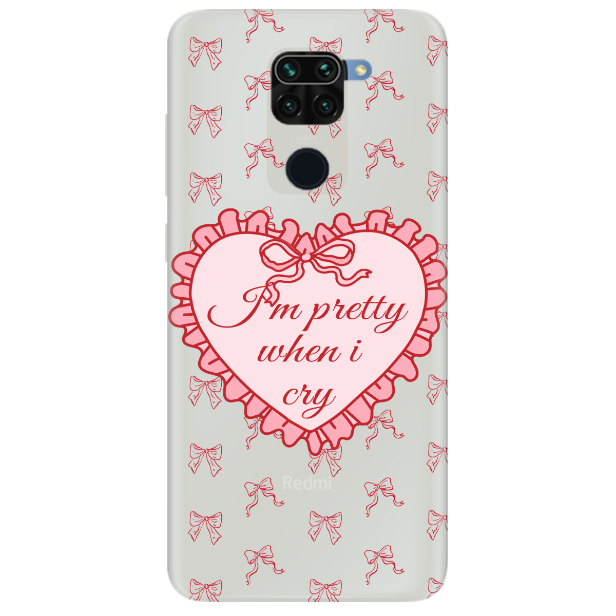 Чехол для Xiaomi Redmi Note 9 полупрозрачный матовый soft touch I'm pretty - фото 1 Чехол для Xiaomi Redmi Note 9 полупрозрачный матовый soft touch I'm pretty - фото 1 - Чехлы для телефонов