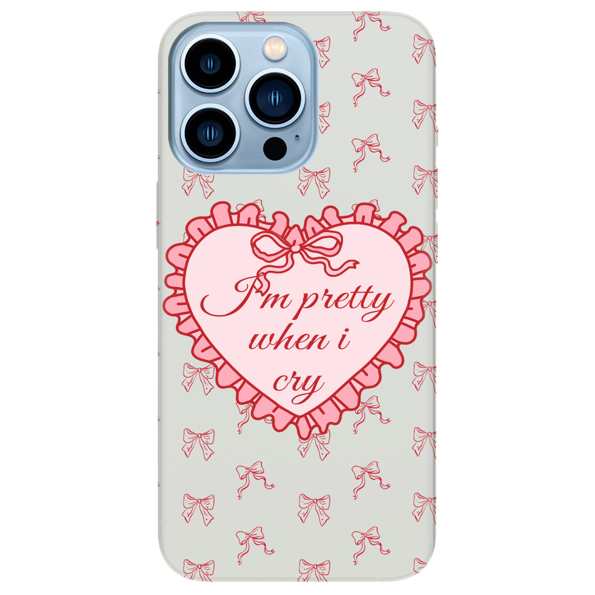 Чехол для Apple iPhone 13 Pro Max полупрозрачный матовый soft touch I'm pretty - фото 1 - Чехлы для телефонов