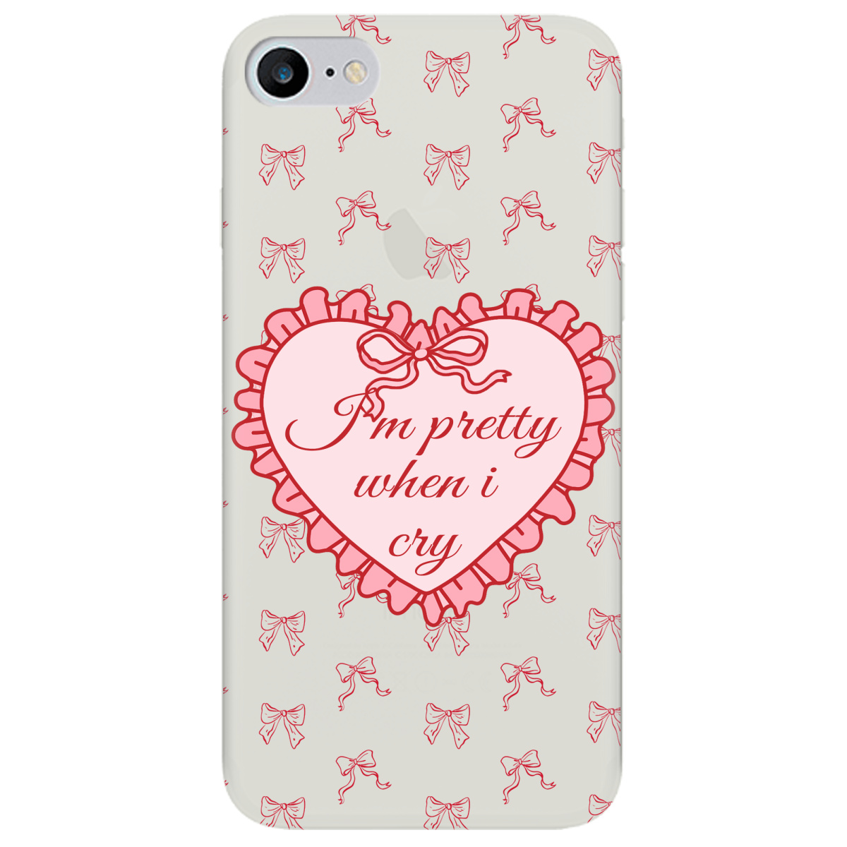 Чехол для Apple iPhone SE 2020 полупрозрачный матовый soft touch I'm pretty - фото 1 - Чехлы для телефонов