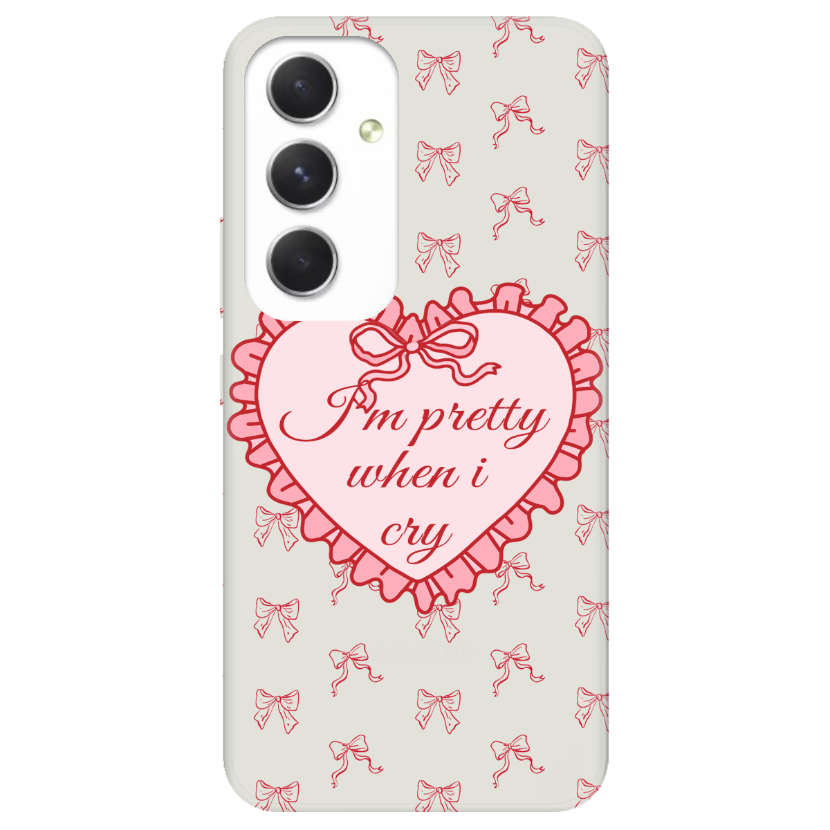 Чехол для Samsung Galaxy A54 полупрозрачный матовый soft touch I'm pretty - фото 1 - Чехлы для телефонов