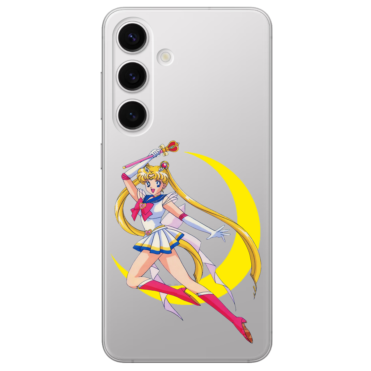 Чехол для Samsung Galaxy S25 Plus прозрачный Сейлор Мун - фото 1 - Чехлы для телефонов