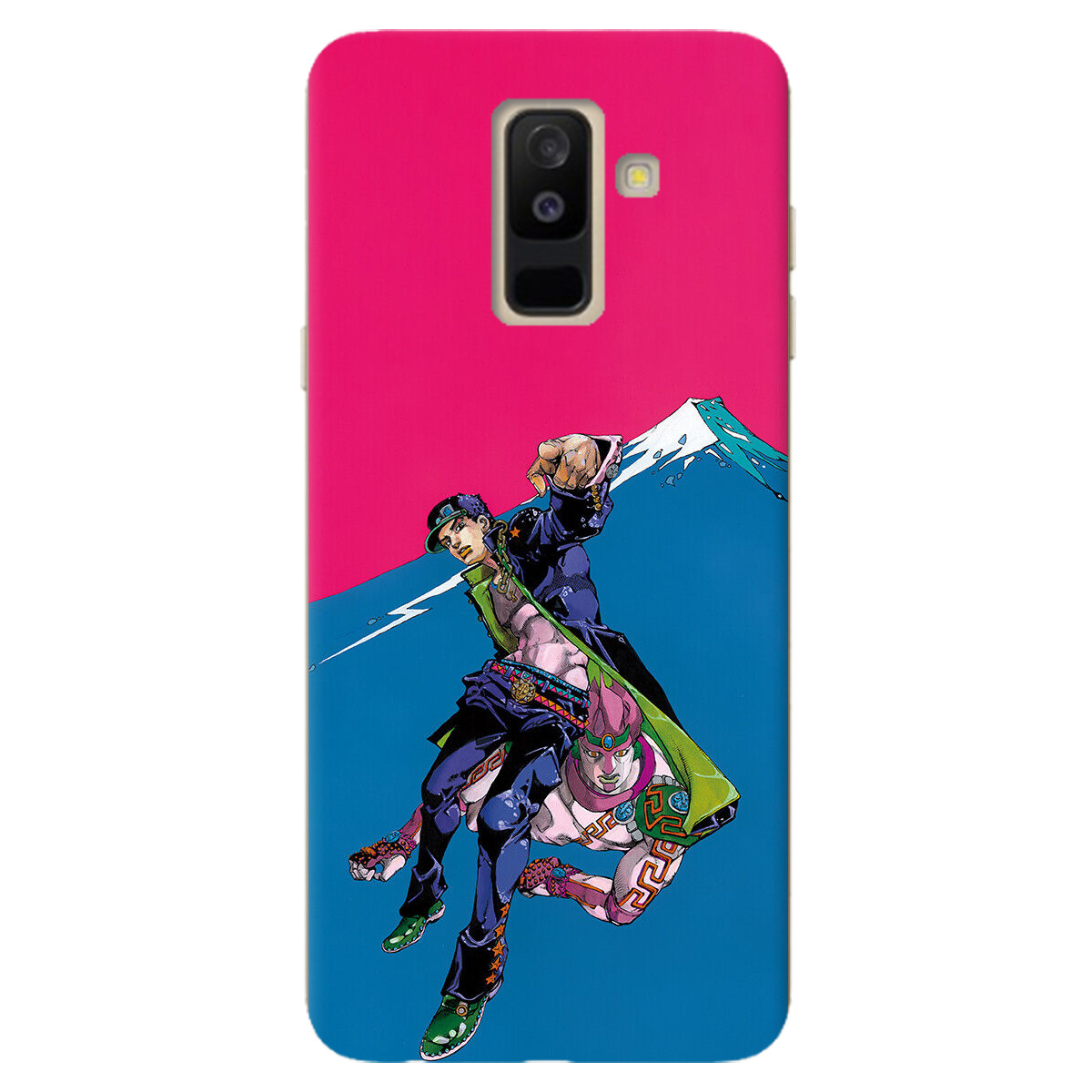 Чехол для Samsung Galaxy A6 Plus 2018 прозрачный Джотаро Куджо JoJo - фото 1 - Чехлы для телефонов