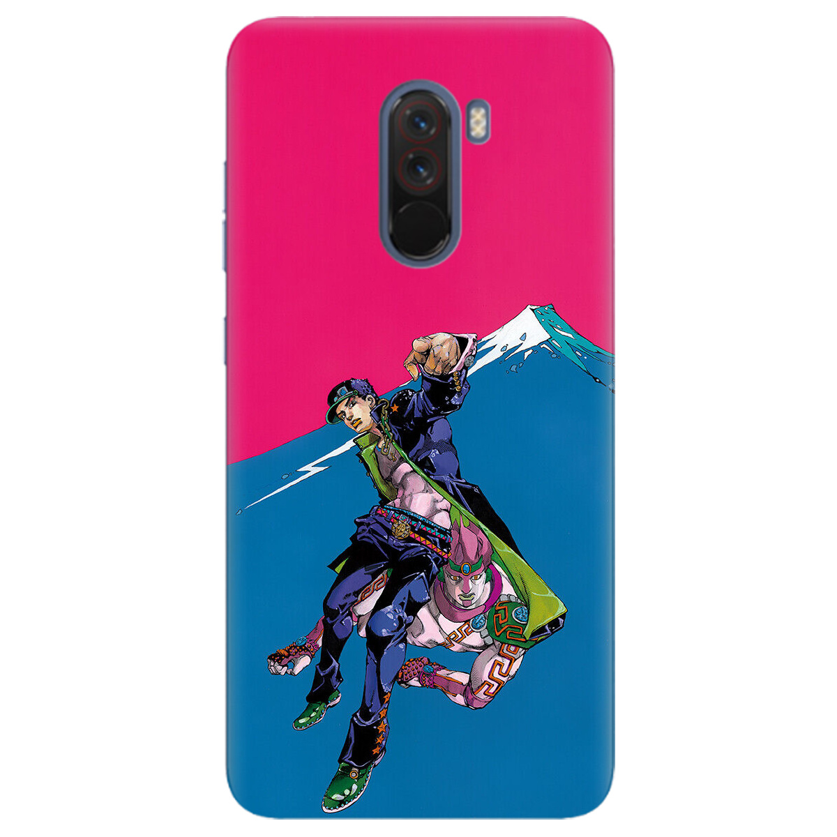 Чехол для Xiaomi Pocophone F1 прозрачный Джотаро Куджо JoJo - фото 1 - Чехлы для телефонов