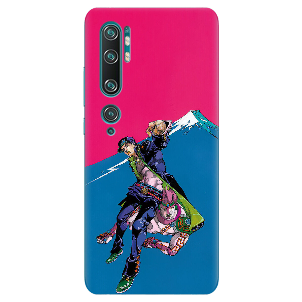 Чехол для Xiaomi Mi Note 10 прозрачный Джотаро Куджо JoJo - фото 1 - Чехлы для телефонов