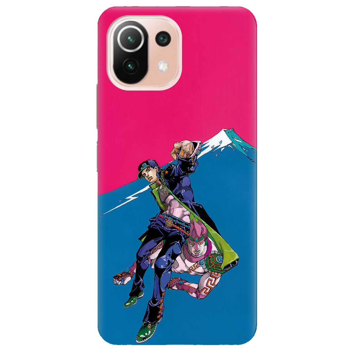 Чехол для Xiaomi Mi 11 lite прозрачный Джотаро Куджо JoJo - фото 1 - Чехлы для телефонов