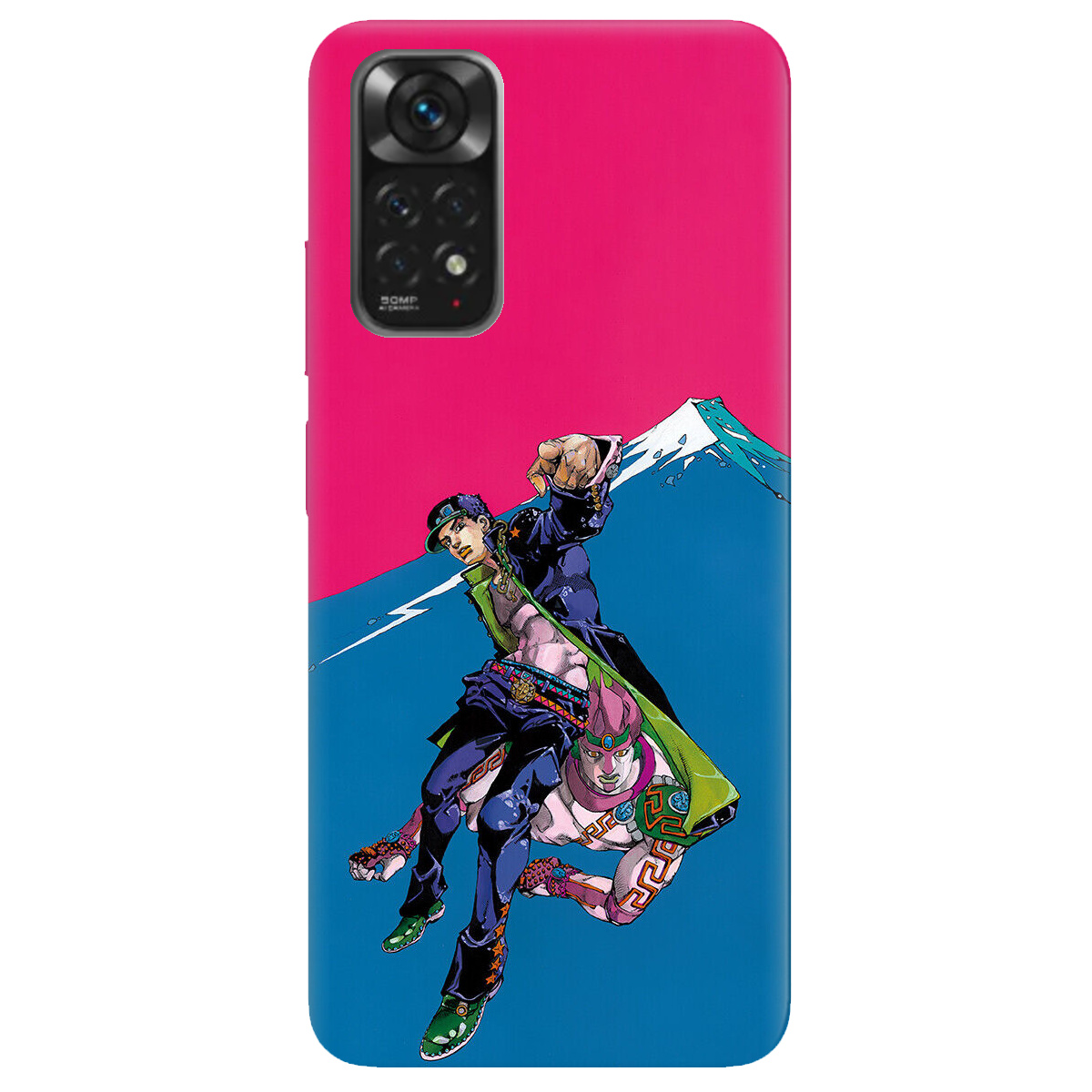 Чехол для Xiaomi Redmi Note 11s прозрачный Джотаро Куджо JoJo - фото 1 - Чехлы для телефонов