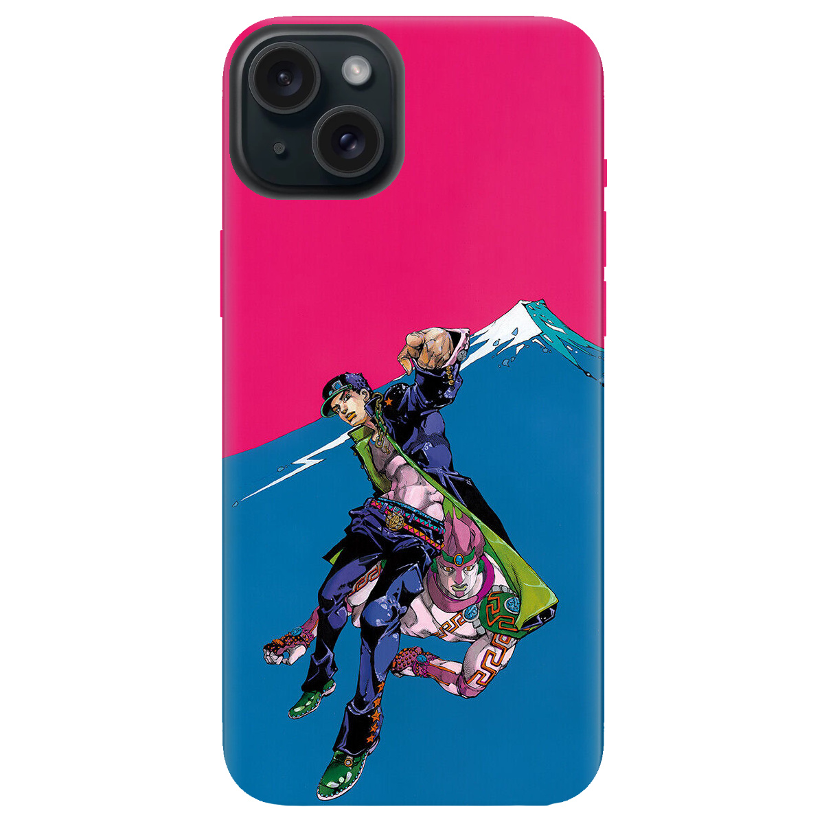 Чехол для Apple iPhone 15 Plus прозрачный Джотаро Куджо JoJo - фото 1 - Чехлы для телефонов