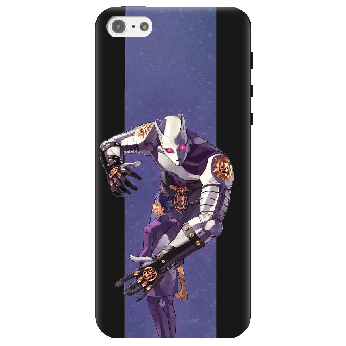 Чохол для Apple iPhone 5/5S чорний матовий soft touch Killer Queen JoJo - фото 1 - Чохли для телефонів