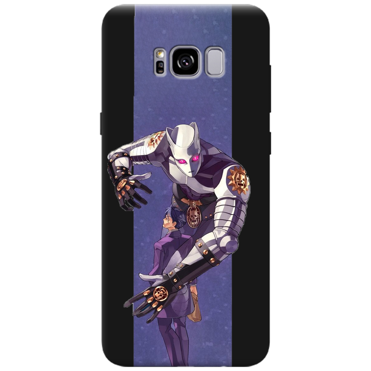 Чохол для Samsung Galaxy S8 Plus чорний матовий soft touch Killer Queen JoJo - фото 1 Чохол для Samsung Galaxy S8 Plus чорний матовий soft touch Killer Queen JoJo - фото 1 - Чохли для телефонів