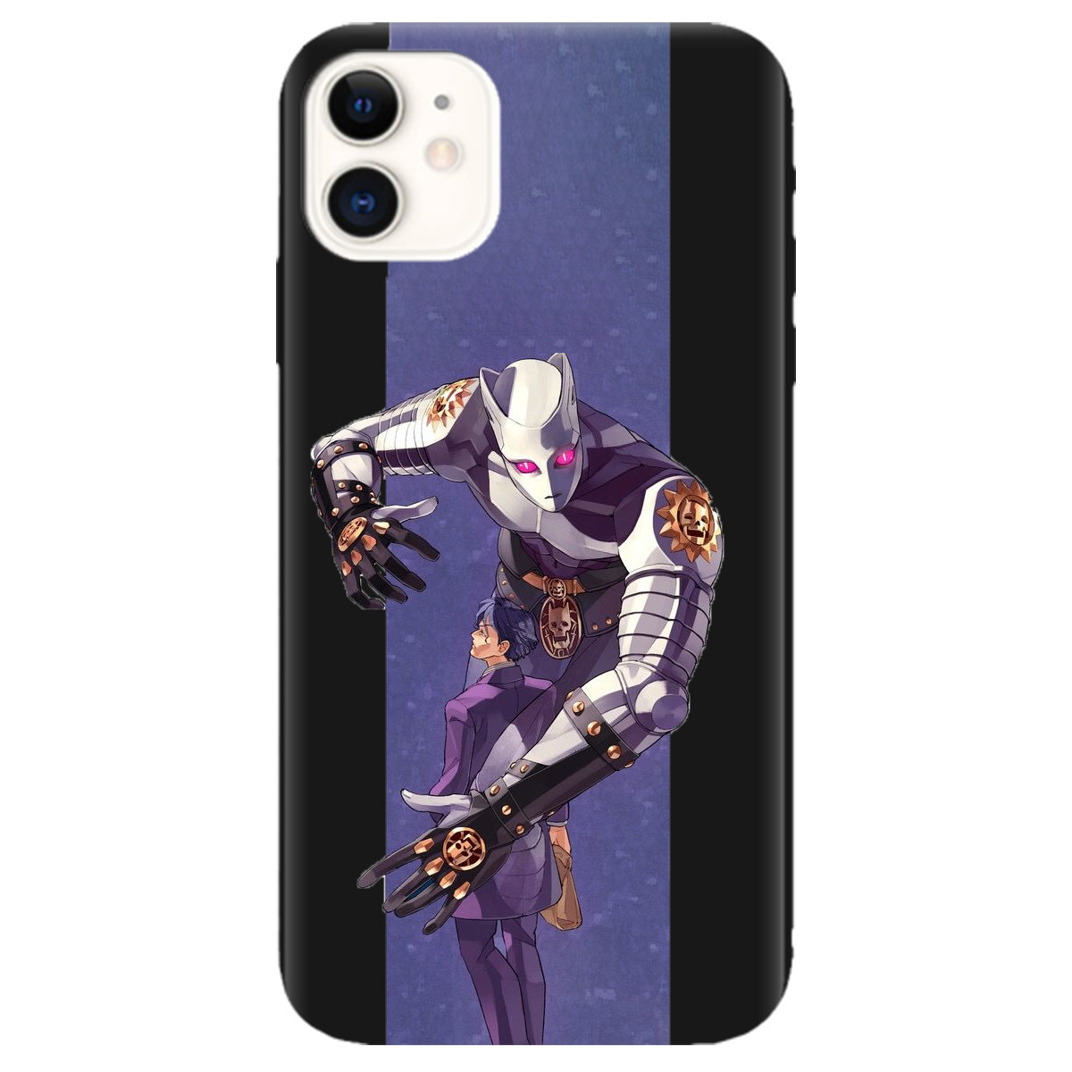 Чехол для Apple iPhone 11 черный матовый soft touch Killer Queen JoJo - фото 1 - Чехлы для телефонов