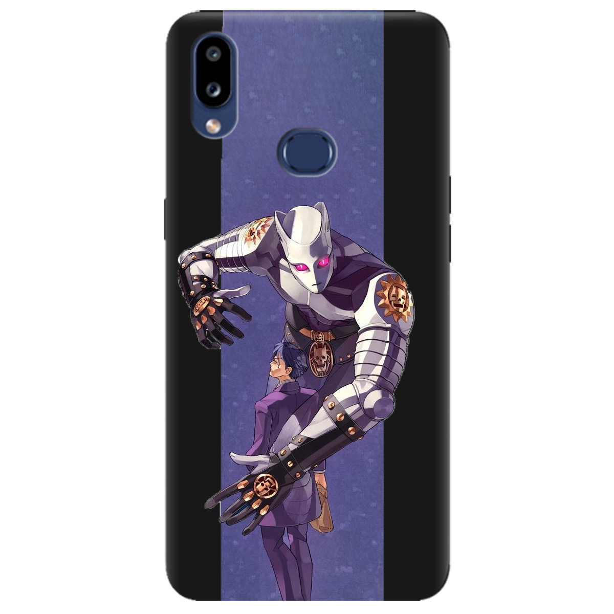 Чехол для Samsung Galaxy A10s черный матовый soft touch Killer Queen JoJo - фото 1 Чехол для Samsung Galaxy A10s черный матовый soft touch Killer Queen JoJo - фото 1 - Чехлы для телефонов