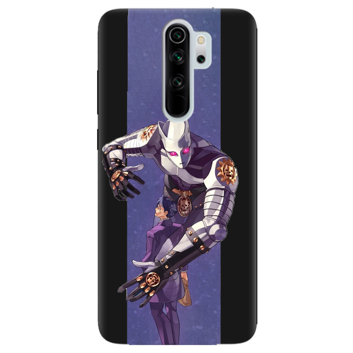 Чохол для Xiaomi Redmi Note 8 Pro чорний матовий soft touch Killer Queen JoJo - фото 1 Чохол для Xiaomi Redmi Note 8 Pro чорний матовий soft touch Killer Queen JoJo - фото 1 - Чохли для телефонів