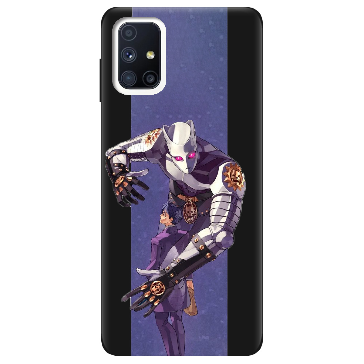 Чехол для Samsung Galaxy M51 черный матовый soft touch Killer Queen JoJo - фото 1 - Чехлы для телефонов