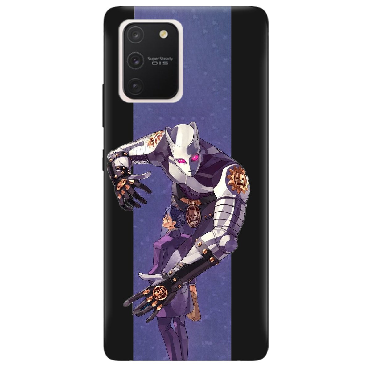 Чехол для Samsung Galaxy S10 Lite черный матовый soft touch Killer Queen JoJo - фото 1 - Чехлы для телефонов