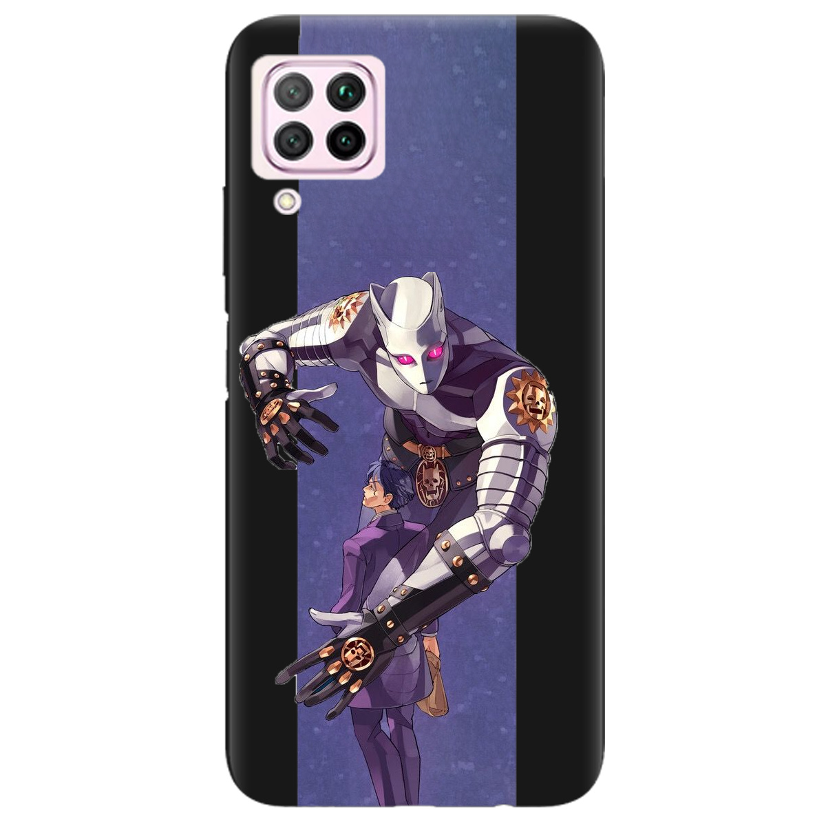 Чохол для Huawei P40 Lite чорний матовий soft touch Killer Queen JoJo - фото 1 Чохол для Huawei P40 Lite чорний матовий soft touch Killer Queen JoJo - фото 1 - Чохли для телефонів