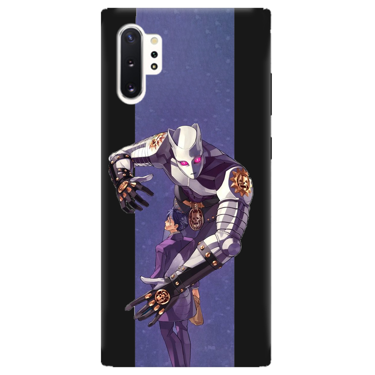 Чехол для Samsung Galaxy Note 10 Plus черный матовый soft touch Killer Queen JoJo - фото 1 - Чехлы для телефонов